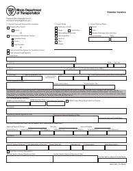 Form AER1961 Vendor Invoice - Illinois