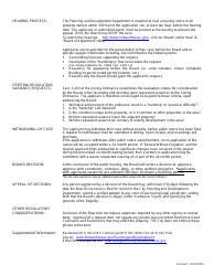 Application to the Zoning Board of Adjustment - City of Fort Worth, Texas, Page 2