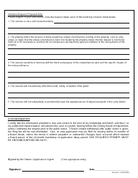 Application to the Zoning Board of Adjustment - City of Fort Worth, Texas, Page 4