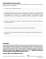 Solicitud a La Mesa Directiva De Ajuste De Zonificacion - City of Fort Worth, Texas (Spanish), Page 4