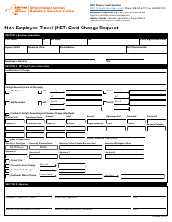 Document preview: Non-employee Travel (Net) Card Change Request - New York