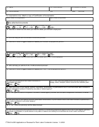 Form F700-014-000 Application or Renewal for Farm Labor Contractor License - Washington, Page 2