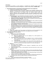 Form DBPR COSMO9 Application for Continuing Education Course Approval or Renewal - Florida, Page 2