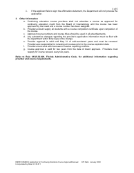 Form DBPR COSMO9 Application for Continuing Education Course Approval or Renewal - Florida, Page 3