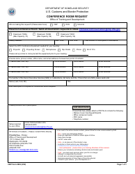 Document preview: CBP Form 0003 Conference Room Request