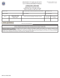 Document preview: CBP Form 1302A Cargo Declaration - Outward With Commercial Forms