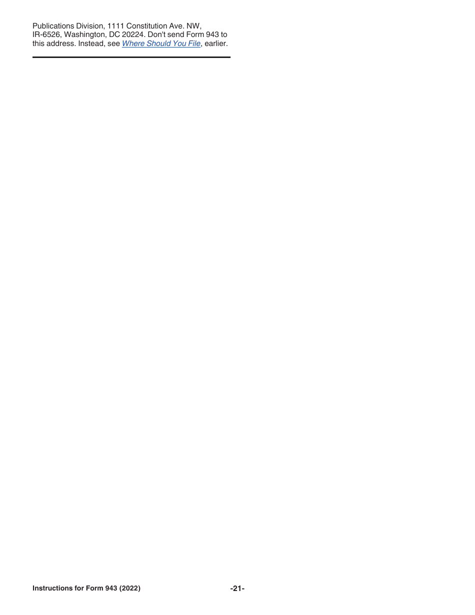 Instructions for IRS Form 943 Employers Annual Federal Tax Return for Agricultural Employees, Page 21