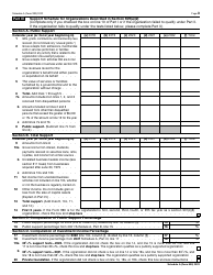 IRS Form 990 Schedule A Public Charity Status and Public Support, Page 3