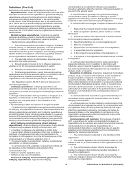 Instructions for IRS Form 990 Schedule C Political Campaign and Lobbying Activities, Page 2