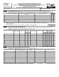 Document preview: IRS Form 990 Schedule L Transactions With Interested Persons, 2022