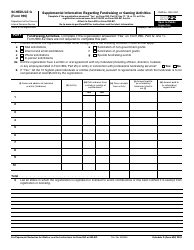 Document preview: IRS Form 990 Schedule G Supplemental Information Regarding Fundraising or Gaming Activities