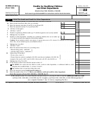 Document preview: IRS Form 1040 Schedule 8812 Credits for Qualifying Children and Other Dependents, 2022