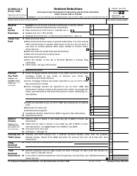 Document preview: IRS Form 1040 Schedule A Itemized Deductions