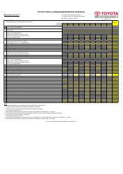 &quot;Toyota Corolla Wagon Maintenance Schedule - Toyota&quot;