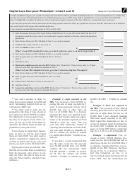 Instructions for IRS Form 1040 Schedule D Capital Gains and Losses, Page 11
