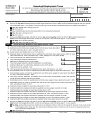 IRS Form 1040 Schedule H Household Employment Taxes