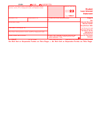 Document preview: IRS Form 1098-E Student Loan Interest Statement, 2023