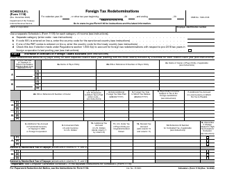 Document preview: IRS Form 1118 Schedule L Foreign Tax Redeterminations