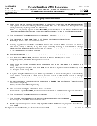 IRS Form 1120 Schedule N Foreign Operations of U.S. Corporations