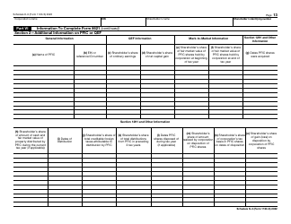 IRS Form 1120-S Schedule K-3 Shareholder&#039;s Share of Income, Deductions, Credits, Etc. - International, Page 13