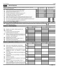 IRS Form 2106 Employee Business Expenses, Page 2