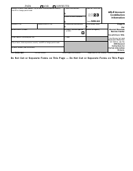 Document preview: IRS Form 5498-QA Able Account Contribution Information, 2023