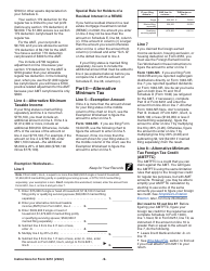 Instructions for IRS Form 6251 Alternative Minimum Tax - Individuals, Page 9
