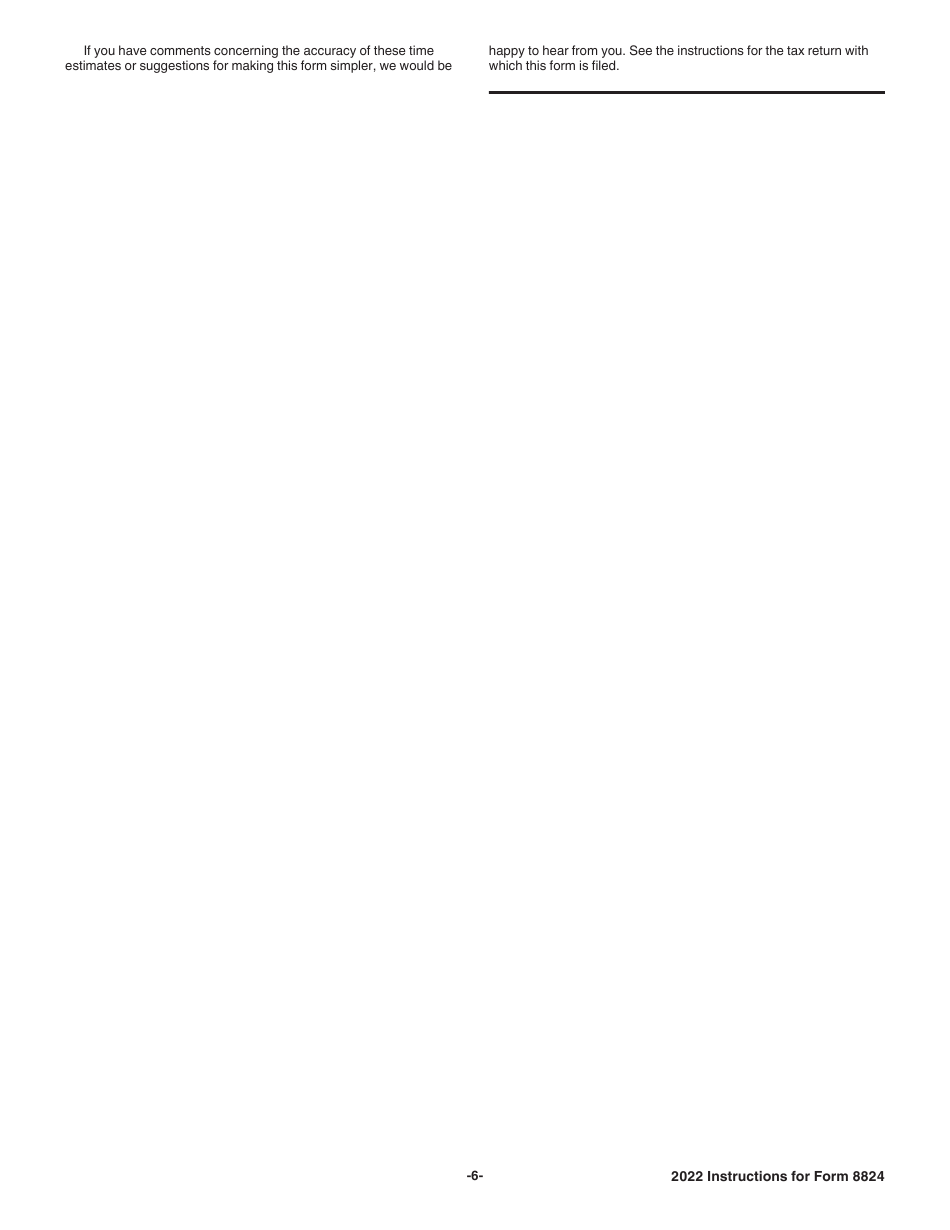 Instructions for IRS Form 8824 Like-Kind Exchanges (And Section 1043 Conflict-Of-Interest Sales), Page 6