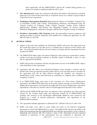 First Source Employment Agreement 2 for Non Construction Contracts Only - Washington, D.C., Page 5