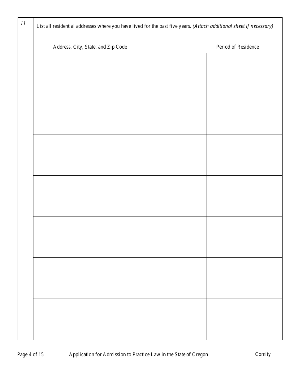 Comity Application - Oregon, Page 8