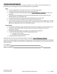 Form DSS-4451 Application for Child Support Services - North Carolina, Page 5