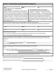 Form DSS-4451 Application for Child Support Services - North Carolina, Page 6