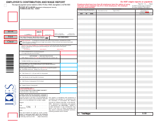 Form UI3/40 Employer&#039;s Contribution and Wage Report - Illinois, Page 2