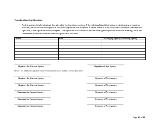 Ddsd Individual Transition Plan Checklist - New Mexico, Page 10