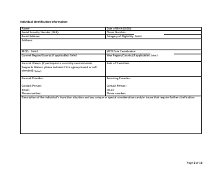 Ddsd Individual Transition Plan Checklist - New Mexico, Page 2