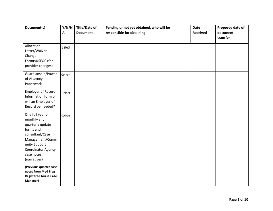 Ddsd Individual Transition Plan Checklist - New Mexico, Page 5