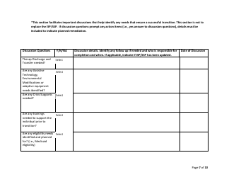 Ddsd Individual Transition Plan Checklist - New Mexico, Page 7