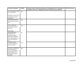 Ddsd Individual Transition Plan Checklist - New Mexico, Page 8