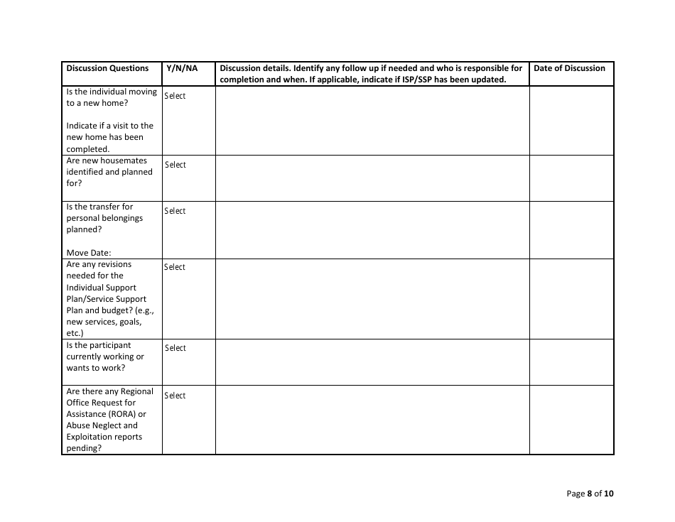 New Mexico Ddsd Individual Transition Plan Checklist - Fill Out, Sign ...