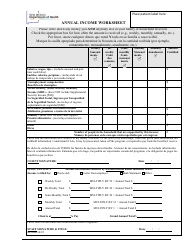 Document preview: Annual Income Worksheet - New Mexico (English/Spanish)