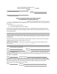 Document preview: Form 2.601 Excused From Email Service for Pro Se Litigants - Miami-Dade County, Florida