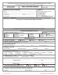 Document preview: Form CLK/CT.466 Public Records Request - Miami-Dade County, Florida