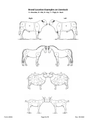 Form LB001 New Livestock Brand/Brand Amendment Application - Arizona, Page 3