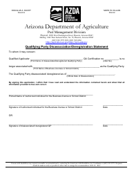 Temporary Qualifying Party Registration Application - Arizona, Page 3