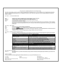 Victim Payee Name Change Form - Montana, Page 2