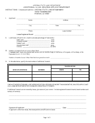 Additional a.u.m. Grazing Application/Permit - Arizona
