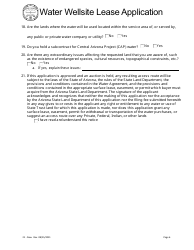 Water Wellsite Lease Application - Arizona, Page 6