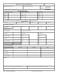 Document preview: AETC Form 206 Monthly Flying Coordination
