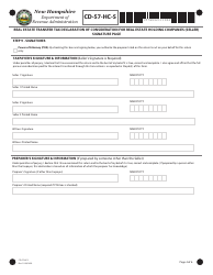 Form CD-57-HC-S Real Estate Transfer Tax Declaration of Consideration for Real Estate Holding Companies (Seller) - New Hampshire, Page 4