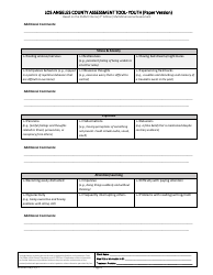 Assessment Tool - Youth (Paper Version) - County of Los Angeles, California, Page 6